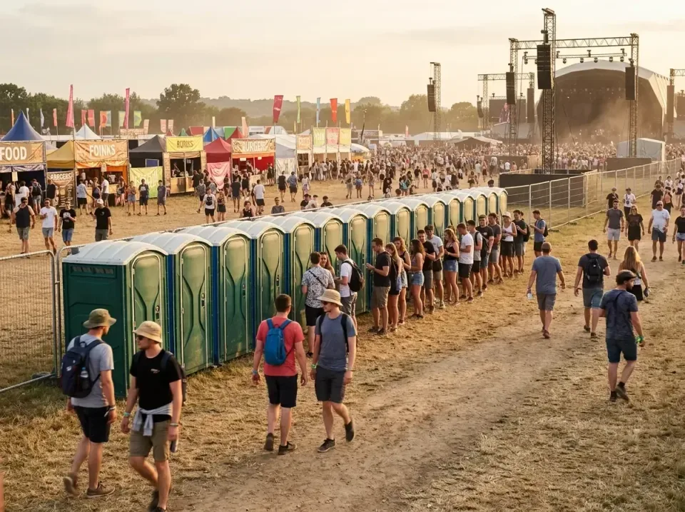 Portable Toilets — Music Festival